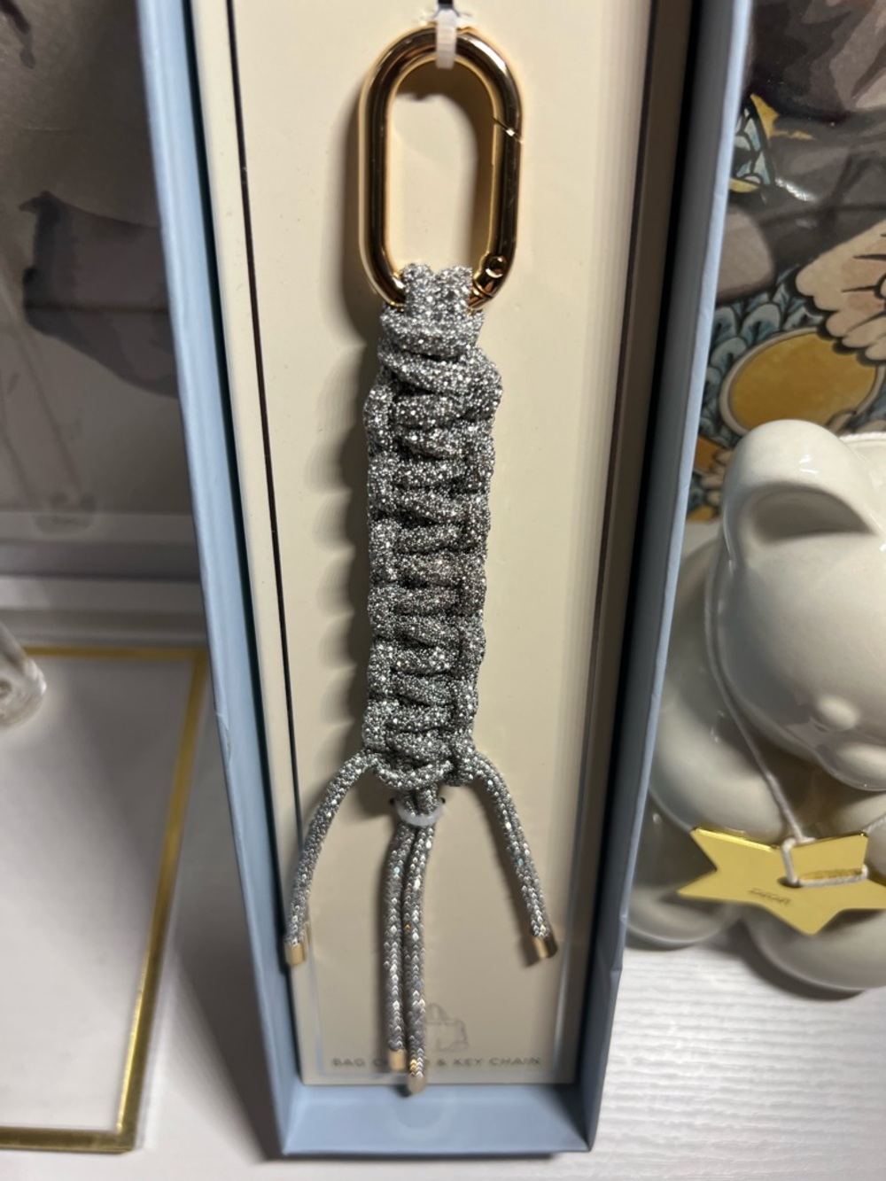 STUDIO Rhinestone Knotted Bag Charm & Foldable ✂️ Scissor - Picture 4 of 6